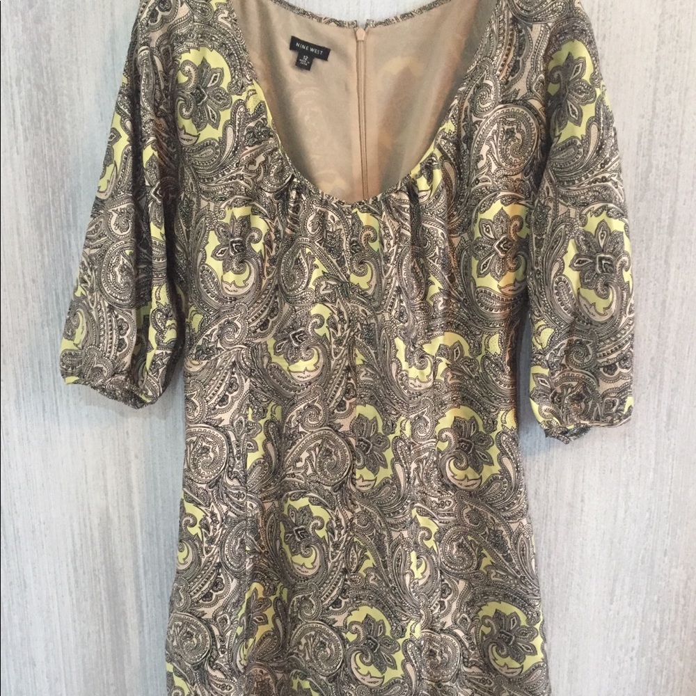 Nine West 100% Silk Dress